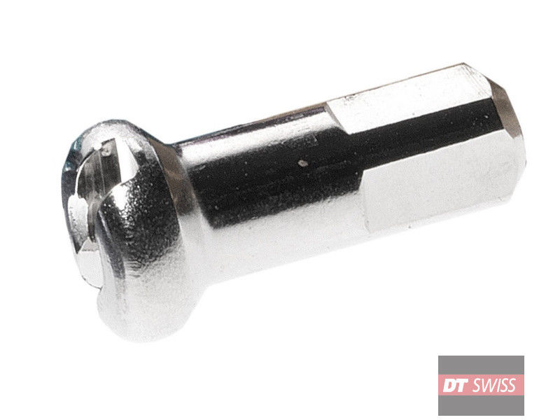 DT Swiss Nipples in alluminio M2X12 con testa tonda, argento